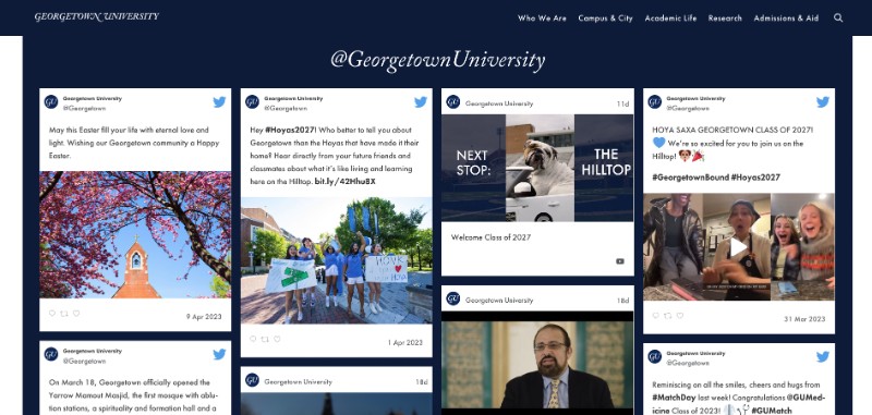 Best Practices for Using Instagram for Higher Education example