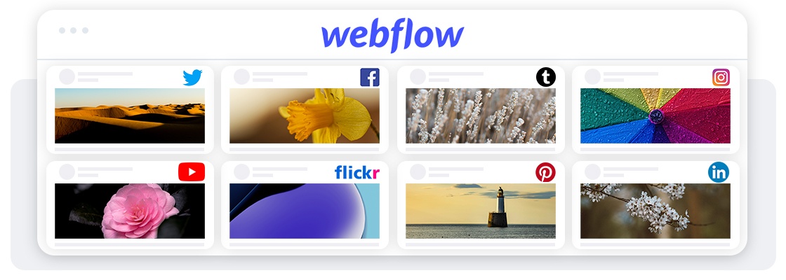 How to add social media feed to a Webflow website