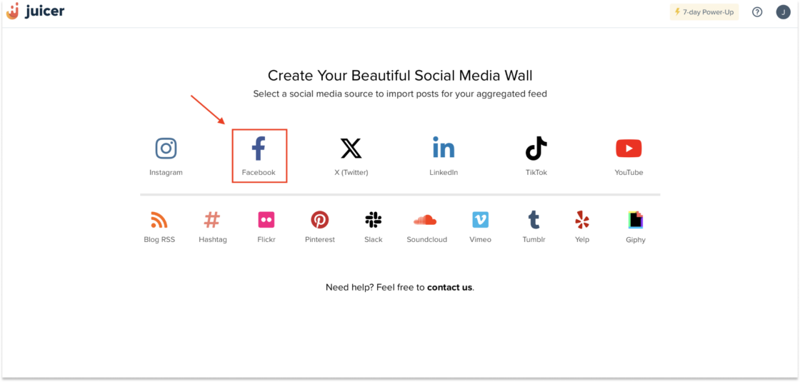 Embed Facebook Feed in WordPress Step 2