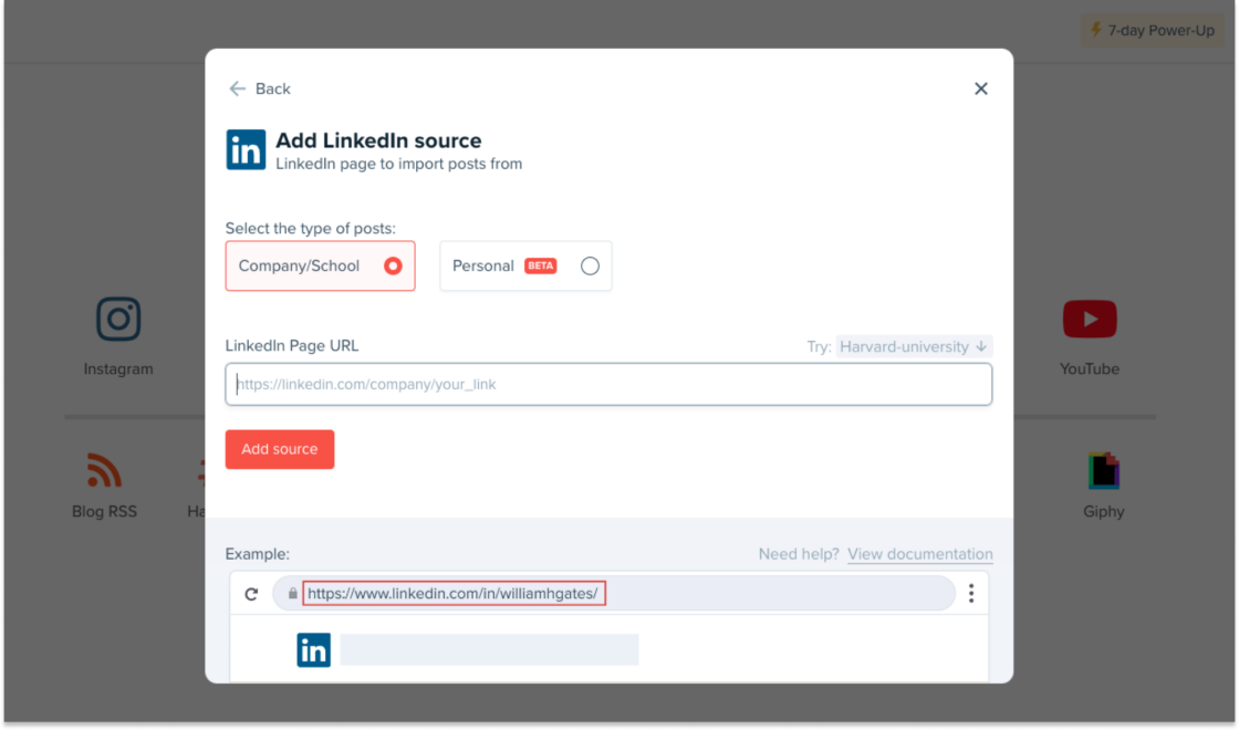 Embed LinkedIn Feed on Shopify Step 3