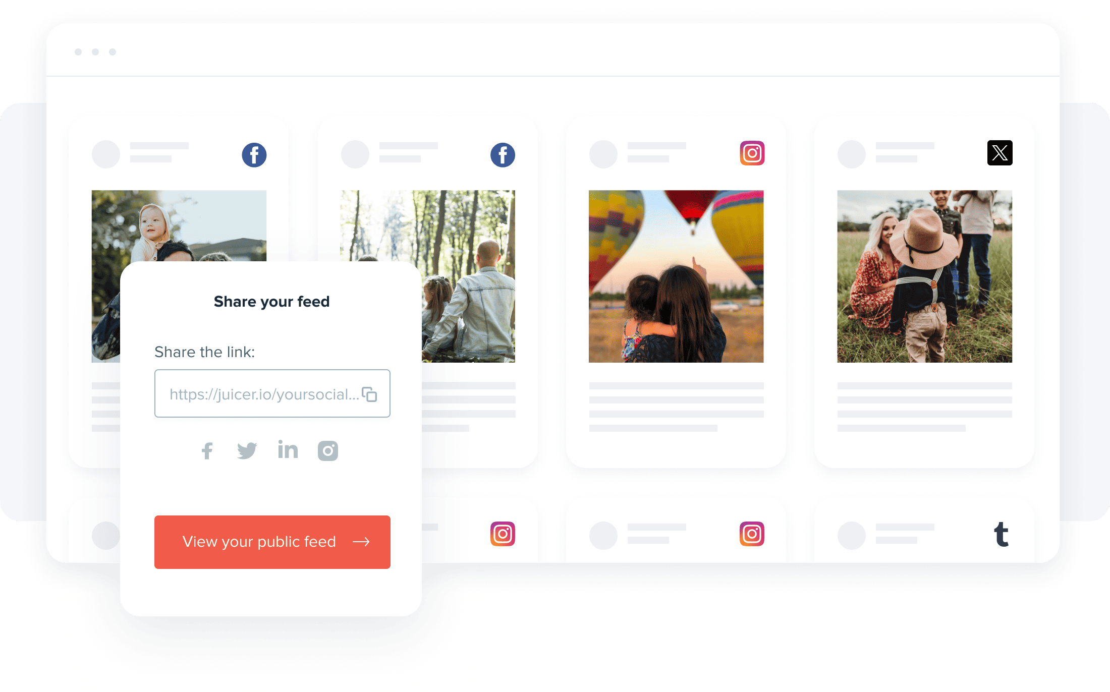 personal social media aggregator dashboard