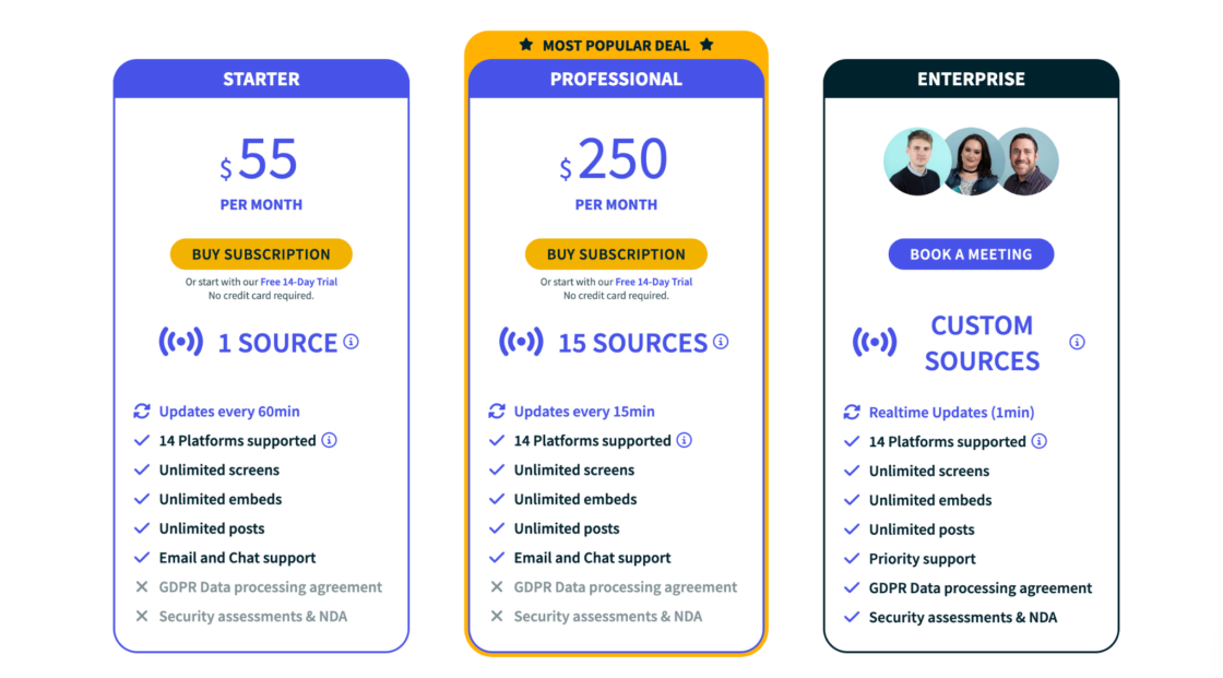 Walls.io Pricing Plans